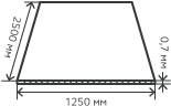 Лист нержавеющий  0,7х1250х2500 мм.  AISI 201 (12Х15Г9НД) холоднокатаный,  зеркальный