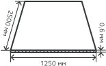 Лист нержавеющий  0,6х1250х2500 мм.  AISI 201 (12Х15Г9НД) холоднокатаный,  зеркальный