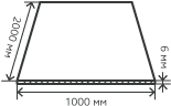 Лист нержавеющий  6х1000х2000 мм.  AISI 201 (12Х15Г9НД) горячекатаный,  просечно-вытяжной (ПВЛ)