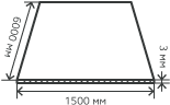 Лист нержавеющий  3х1500х6000  мм.  AISI 201 (12Х15Г9НД) горячекатаный,  матовый