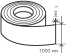Рулон нержавеющий 1х1000 мм.  AISI 201 (12Х15Г9НД) холоднокатаный,  матовый