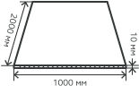Лист нержавеющий  10х1000х2000 мм.  AISI 321 (08Х18Н10Т) горячекатаный,  матовый