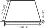 Лист нержавеющий  0,5х1000х2000 мм.  AISI 201 (12Х15Г9НД) холоднокатаный,  зеркальный